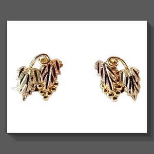 10K Black Hills Gold Vintage Earrings